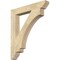 Ekena Millwork Imperial Slat Rough Sawn Bracket, Douglas Fir, 4"W x 28"D x 32"H BKT04X28X32IMP06RDF - alternate 1